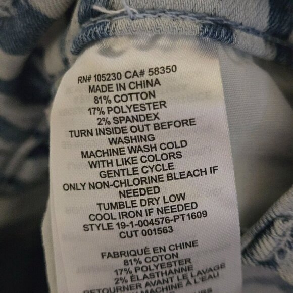 Current Elliot NWT The High Waist Stiletto Jean Inky Leopard Size 24 - Picture 7 of 7